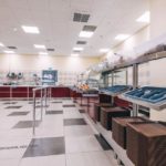 Открыть столовую с нуля с Profitex. Казино «Sochi Casino & Resort», Сочи. На фото изготовленное по индивидуальному проекту оборудование для раздачи Modular.
