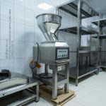 Все виды кухонного оборудования для бара, ресторанов, столовых, кафе. Отель "Азимут Переславль", Переславль-Залесский. На фото напольная овощерезка Robot Coupe CL 60.