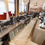 Барное оборудование для HoReCa от Profitex. Отель "Азимут Переславль", Переславль-Залесский. На фото бар на первом этаже.