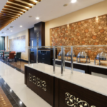 Оборудование для шведской линии в ресторане, гостинице, отеле, столовой. Отель "The Local", Грозный. На фото шведская линия с оборудованием от Profitex.