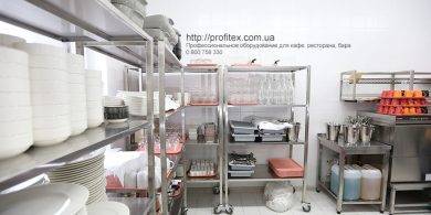 Проектирование посудомоечного цеха компанией Profitex Украина. Отель Ibis Вокзал, Украина, Киев. На фото посудомоечное оборудование MODULAR Италия, нейтральное оборудование.
