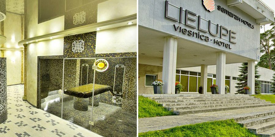 Профессиональное кухонное оборудование в наличии и под заказ от Profitex Украина. Отель Semarah Lielupe, Латвия, Юрмала. На фото вход в отель.