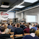 Проектирование кафе, пекарни, кондитерской, кулинарной студии компанией PROFITEX. GASTRO BAKERY HUB, Украина, Киев. На фото презентация открытие студии GASTRO BAKERY HUB.