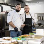 Комплект профессионального оборудования для кулинарных курсов, кулинарной студии от PROFITEX. GASTRO BAKERY HUB, Украина, Киев. На фото мастер-класс на открытии студии GASTRO BAKERY HUB.