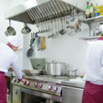 Проектирование теплового острова для кухни ресторана и кафе. Отель AXELHOF, Днепр. На фото тепловое оборудование Angelo Po.